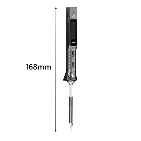 NovelLife Original TS101 Electric Soldering Iron Kit Adjustable Temperature Smart Digital Screen Display with TS B2 Solder Tip XT60 Power Cord USB Type C Cable 24V 3A Power Supply TS100 Upgrade NovelLife