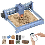 Artilume U1 Laser Engraver 12000mW, Laser Engraver and Cutter Machine, WiFi, 0.01mm Precision, Large Working Area 150 * 200mm for Wood Leather Acrylic and More, Best for Beginners Small Business Artilume