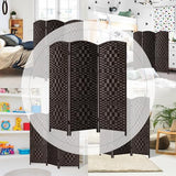 HALLYBEE Small Room Divider, Privacy Screen, Short Room Dividers and Folding Privacy Screens, Foldable Temperary Wall Partitions, 3 Panel Dark Mocha Space Separation Separator HALLYBEE