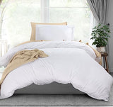 Utopia Bedding Duvet Cover Twin Size - 2 Piece with Zipper Closure - 1 Comforter Cover 68X90 Inches & 1 Pillow Sham 20X26 Inches (White) Comforter Not Included Utopia Bedding