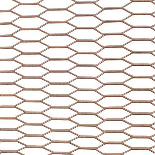 Christopher Knight Home Eldon Metal Room Divider Screen, Tall Single Panel Mesh Privacy Screen, Iron Frame and Modern Design Room Separation, Free Standing Wall Partition, Gold Brushed Brown+Black Christopher Knight Home