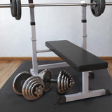 Interlocking EVA Foam Floor Tiles for Home Gym, Yoga Mat, Workout Equipment, or Child's Play Surface - Set of 6, (Black) by Stalwart Stalwart