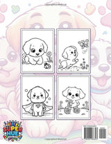 Cute Puppy Coloring Book For Kids: 50+ Delightful Puppy Coloring Pages Featuring Cute Puppies in Playful Scenes - Perfect for Kids, Toddlers, and Preschoolers! WoodArtSupply