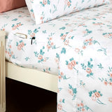 Elegant Comfort Softest and Coziest 4-Piece Sheet Set - 1500 Premium Hotel Quality Microfiber - Deep Pocket, Wrinkle Resistant 4-Piece Floral Bed Sheet Set, Twin XL, Celia Pink Elegant Comfort