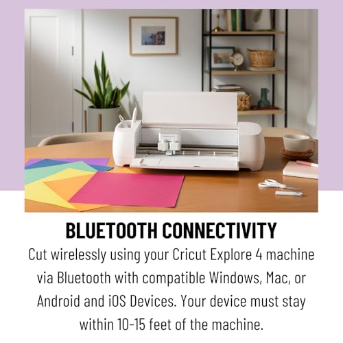 Cricut Explore 4 with Easy Press 3 Machine and Iron-On Combo Bundle - Craft Cutting Machine and Heat Press Combo, Cricut Machine Kit for Beginners and Gifts, DIY Apparel and Tote Bags, HTV Materials Cricut