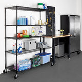 Seville Classics UltraDurable Heavy Duty NSF Solid Steel Wire Rack Storage Unit, Organizer for Garage, Warehouse, Office, Restaurant, Classroom, Seville Classics