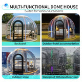 Backyard Dome Tent, Clear Garden Dome Bubble Tent for Outside, Weatherproof Geodesic Gazebos & Pergolas for Outdoor