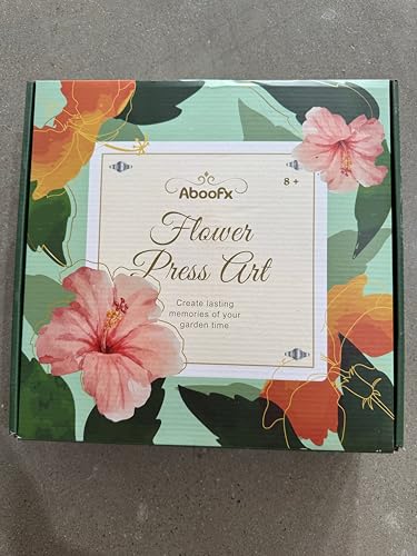 Aboofx Flower Press Kit, Craft Kits 11"x11" 10 Layers Wooden Flower Pressing Kit for Crafts Pressed Flowers and Plant for DIY Art, Preservation for Bookmark Frame Wedding Flower Drying Aboofx