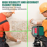 HYCHIKA Laser Level Self Leveling Green Cross Line Lasers Level Tool 50ft Measure Range for Indoor/Outdoor/Construction/DIY/Picture hanging, Battery HYCHIKA BETTER TOOLS FOR BETTER LIFE