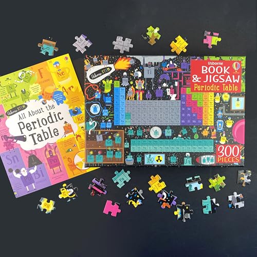Usborne Book and Jigsaw Periodic Table Jigsaw: An Entertaining and Educational Exploration of the Universe's 118 Chemical Elements, with a 300-Piece Jigsaw and Online Activities for Enriched Learning Usborne