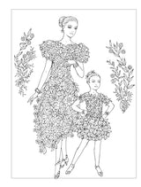 Creative Haven Enchanting Flower Fashions Coloring Book (Adult Coloring Books: Flowers & Plants) WoodArtSupply