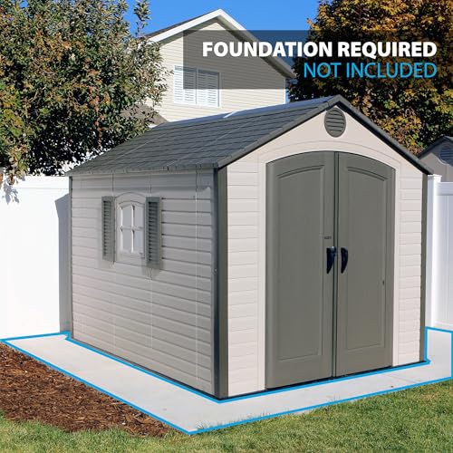 Lifetime 8 Ft. x 10 Ft. Outdoor Storage Shed - WoodArtSupply