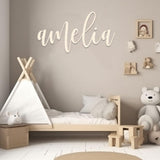 Andaz Press Custom Wooden Name Sign For Nursery In Unfinished Wood, DIY Paint Personalized Name For Nursery Wall, Large Baby Name Signs For Nursery Or Kids Room Decor, Baby Name Wall Decor Gifts Andaz Press