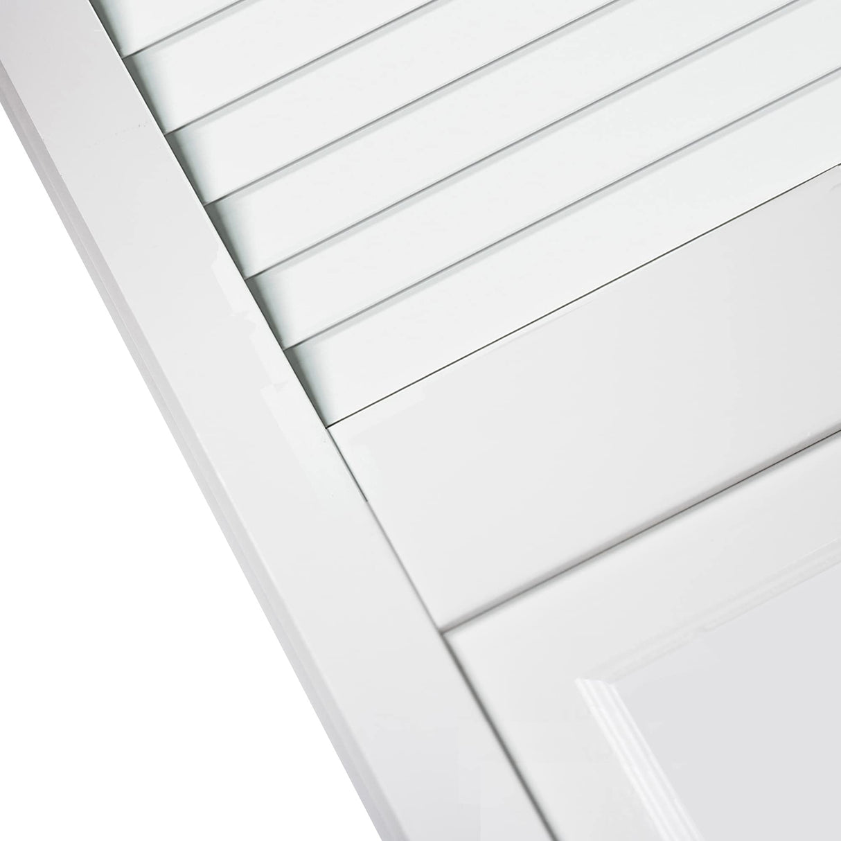 Closet Door, Bi-Fold, Traditional Louver-Panel Solid Core Unfinished 80 in. x 36 in. Kimberly Bay