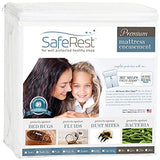 SafeRest Zippered Mattress Protector - Premium15-18 Inch Waterproof Mattress Cover for Bed - Breathable, Noiseless Washable Mattress Encasement - King SafeRest