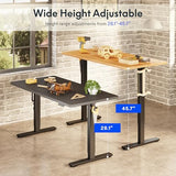 FLEXISPOT Electric Adjustable Workbench, 48x30 Inches Ergonomic Worktable for Garage, Workshop, Office and Home, Spacious Desktop for Woodworking Sewing and Crafts, Black FLEXISPOT