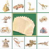 24 Pack 12"x12"Basswood Sheets 1/8",3mm Basswood for Laser Cutting,3mm Plywood Unfinished Wood Craft Wood for DIY Ornaments and Models Drawing Painting Engraving Wood Burning and Laser Cutting QSJQllo