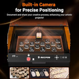 Mecpow X4 Pro 40W/20W Laser Engraver with Air Assist, Enclosed Laser Cutter with Camera and Led Lights, 30000mm/min Speed Laser Engraving Machine with Auto Fan for Metal and Wood, Acrylic,etc. Mecpow