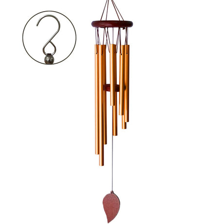 SuninYo Wind Chimes for Outside,Small Wind Chimes Outdoor Clearance,Memorial Wind Chimes with 8 Metal Tubes & Hook SuninYo
