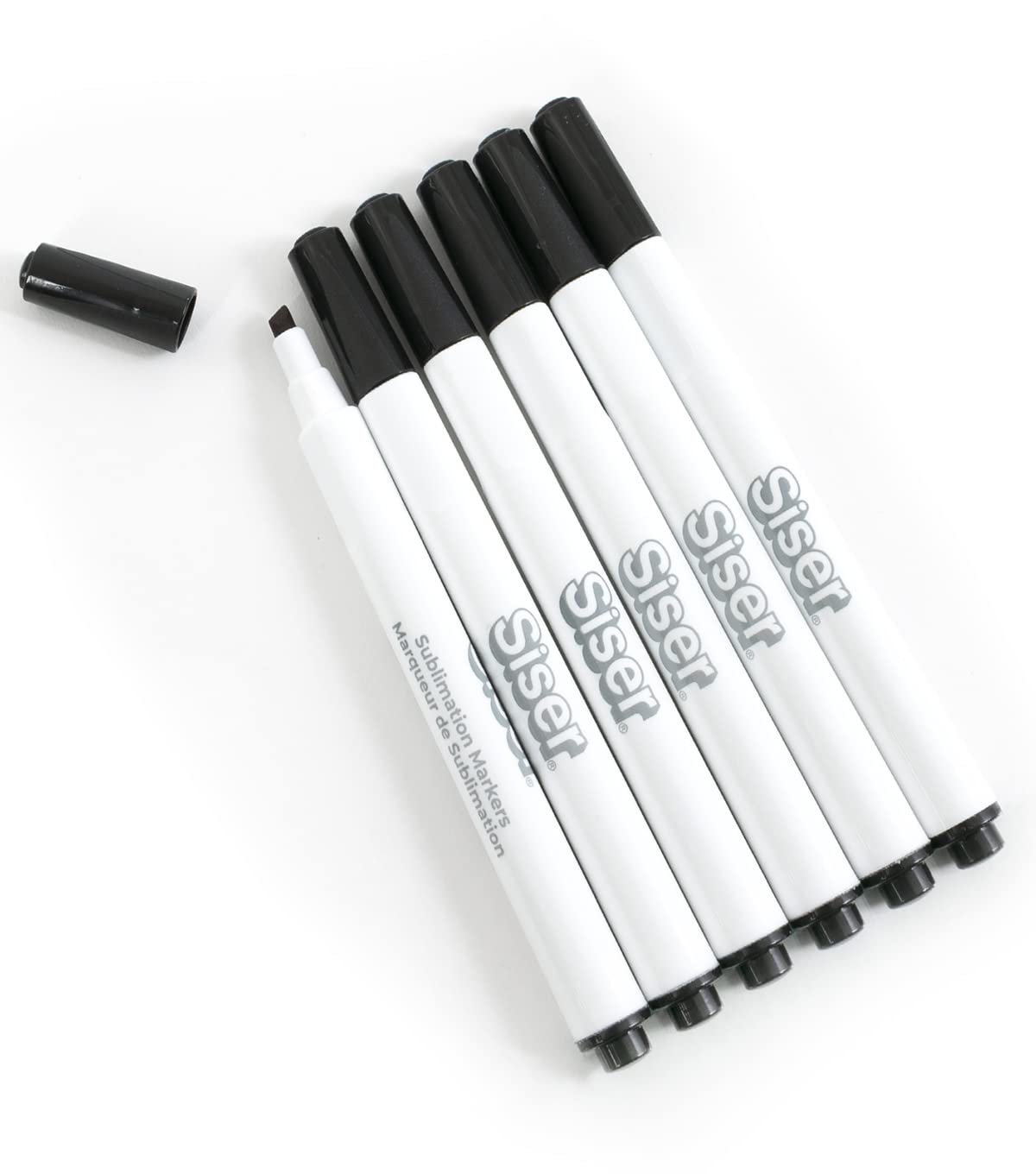 Siser Sublimation Markers - Iron-on Heat Transfer Markers for T-Shirts and Other Garments (Black Pack) Siser