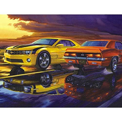 Ingooood-100 Piece Jigsaw Puzzles for Kids- Muscle Car-IG-0510 - Game Decompression Leisure Entertainment Recyclable Material Plastic Puzzle Toy Gift