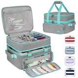 Carrying Case Compatible with Cricut EasyPress 2/Cricut EasyPress3 (9"x9",10"x10",12"x10"),Double-Layer Heat Press Machine Storage Bag Fits for Htvront(10"x10"),Tools and Accessories,Easy Press Mat LEFOR·Z