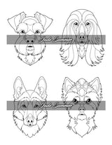 Amazing Dogs Coloring Book: Beautiful Dogs, Adorable Puppies, and Relaxing Designs for Adults and Teens WoodArtSupply
