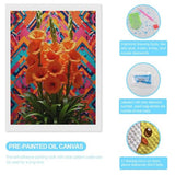 TZTTZT Diamond Art Kits for Adults - Orange Blossom Kaleidoscope Garden Diamond Painting Kits for Adults Beginner, Frameless Diamond Painting Craft for Home Wall Decor TZTTZT
