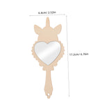 Didiseaon 12-Piece Unfinished Wooden Mirror Craft Set for Kids DIY Princess Hand Mirrors for Girls Birthday Parties and Craft Activities Safe Unbreakable for Toddler Decor Didiseaon