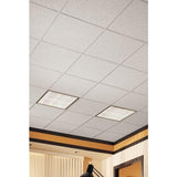 Armstrong Ceiling Tiles; 2x2 Ceiling Tiles - 16 pc White Ceiling Tiles; Acoustic Ceilings for Suspended Ceiling Grid; CORTEGA 2195 Armstrong