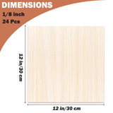 Basswood Sheets 1/8 X 12 X 12 Inch, 3 mm Plywood Sheets Balsa Wood Sheet Craft Wood Unfinished Wood Laser Engraving Blanks Baltic Birch Plywood 1/8 Bass Wood for Crafts DIY, Wood Burning, Painting RHQQ