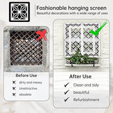 Boshen 24PCS Hanging Room Divider Wall Screen Panel Room Divider Panels Privacy Screen Divider Home Decor for Living Room Bedroom Home Office Restaurant Decor-White02 Boshen
