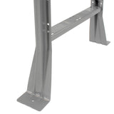 Global Industrial Fixed Height Workbench C-Channel Flared Leg, Steel Square Edge, 48" W x 30" D x 34" H, Gray Global Industrial