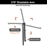 Adjustable Dog Grooming Arm with Clamp,2 No Sit Haunch Holder&Loop Noose,Adjustable Height,Foldable Dog Grooming Table Arm for Small Dogs&Puppies,Arm for Grooming Tables,Pet Grooming Stand wikdey