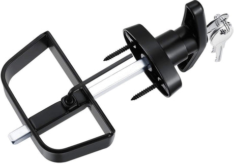 QANVEE Shed Door Latch T-Handle Lock Kit with 4 Keys,Storage Barn Shed Door Hardware Lock Set 4½" and 5½" Stem QANVEE