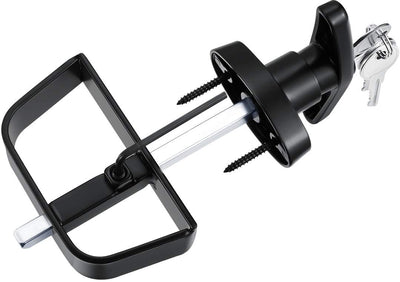 QANVEE Shed Door Latch T-Handle Lock Kit with 4 Keys,Storage Barn Shed Door Hardware Lock Set 4½" and 5½" Stem