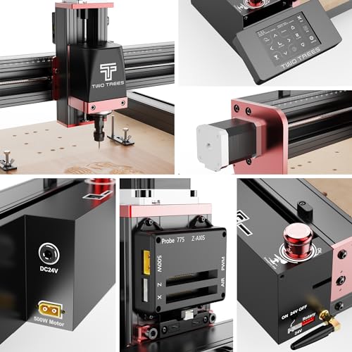 CNC Router Machine TTC450 PRO for Woodworking, Upgraded 3-Axis Milling Machine, GRBL Control CNC Engraving Machine for Wood Acrylic MDF Nylon Carving Cutting OUYANG