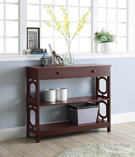 Convenience Concepts Omega 1 Drawer Console Table, Espresso Convenience Concepts