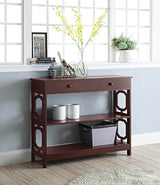 Convenience Concepts Omega 1 Drawer Console Table, Espresso Convenience Concepts