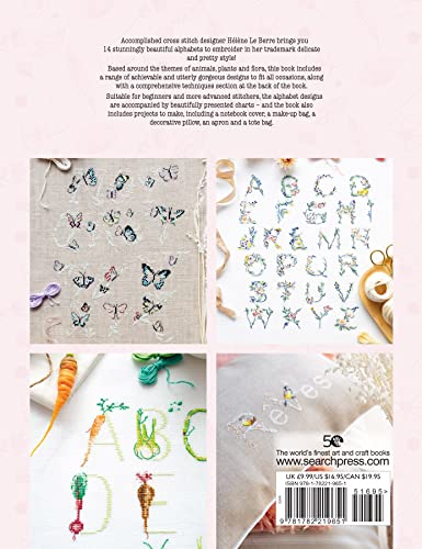 Cross Stitch Alphabets: 14 beautiful designs inspired by the natural world Search Press