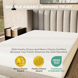 OhGeni 100% Waterproof Mattress Protector,Full Size Mattress Soft Pad,Pet Hair & Bedwetting Resistant,Cooling Breathable Fitted Sheets,Washable Bed Cover,Non-Slip Deep Pocket,Noiseless for Guest Rooms OhGeni