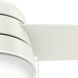 Hunter Fan Company 59301 Aker Indoor with LED Light, Pull Chain Control, 36 Inch, White Hunter