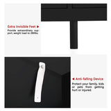 Vikiullf Black Dresser - Modern Dresser for Bedroom, Wooden 7 Drawer Dresser, Storage Cabinet for Bedroom,Living Room, Hallway, Entryway Vikiullf