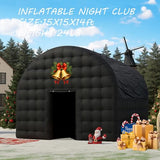 15x15x14FT Large Black Inflatable Tent Includes Blower Square Gazebo Event Room Large Inflatable Party Tent for Backyard,Outdoor EventsParties, Shows, Events, and Commercial Use xmaybang