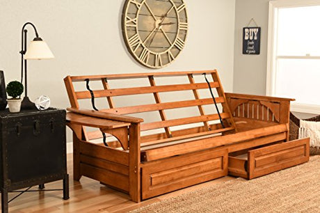 Kodiak Furniture Phoenix Full Futon Storage Drawers, Frame Only/No Mattress Kodiak Furniture