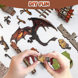 DIY Book Nook Kit,New DIY Dollhouse Booknook Bookshelf Insert Decor,3D Wooden Puzzles with LED,Book Nook Miniature Kit,Birthday Easter Home Decor for Teens Adult (Spirit Valley of The Magic Ring)