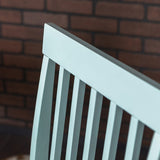 Walker Edison Modern Color Dining Room Table and Chair Set Small Space Living Kitchen, Dining Set, 48 Inch, 4 Person, White and Sage Green Walker Edison