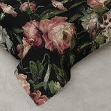 Nttopship Boho Floral Comforter Set Twin Black Floral Bedding Sets 3PCS for Kids Teen Adult Flowers Leaves Room Decor Ultra-Soft Lightweight Microfiber 1 Comforter with 2 Pillowcases Nttopship