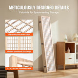 VEVOR Room Divider, 6 Panel Japanese Room Divider, Wood Folding Privacy Screen Indoor, Partition Dividers Portable Decoration Screens, for Room Separation Home Office Restaurant & Bedroom(Natural) VEVOR