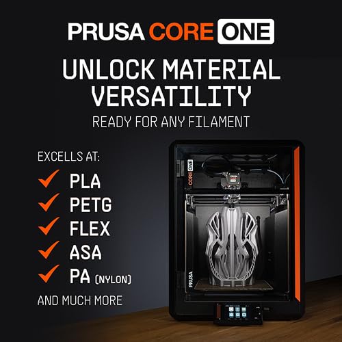 Original Prusa CORE One, Ready-to-use FDM 3D Printer, Assembled and Tested, Removable Print Sheets, 1kg Prusament PLA Spool Included, Print Size 9.8 x 8.6 x 10.6 in ORIGINAL PRUSA